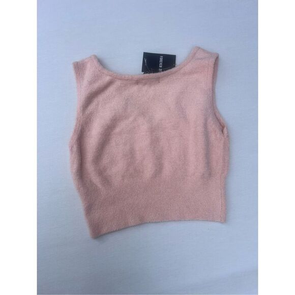 Forever 21 Fuzzy Women V neck sweater vest size Medium - Picture 2 of 3